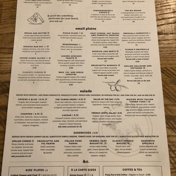 Tilman's - Food menu - Wine Bars Near Me - Charlottesville, Virginia Tilman's - Food menu - Wine Bars Near Me - Charlottesville, Virginia