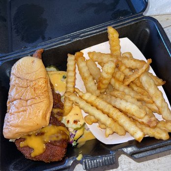 Dave's Hot Chicken - Dave's #2 2 Sliders w/ Fries Add cheese - Chicken Shop Near Me - Santa Ana, California Dave's Hot Chicken - Dave's #2 2 Sliders w/ Fries Add cheese - Chicken Shop Near Me - Santa Ana, California