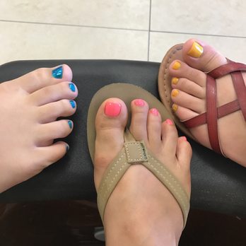 Bee Polished Nails & Spa - Me and my girls got our toes done today instead of our nails and it is so relaxing and they do such a great job. - Waxing Near Me - Upland, California Bee Polished Nails & Spa - Me and my girls got our toes done today instead of our nails and it is so relaxing and they do such a great job. - Waxing Near Me - Upland, California