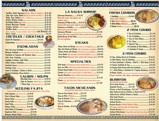 Menu photo 1 La Salsa Restaurant & Cantina Taft, CA Menu photo 1 La Salsa Restaurant & Cantina Taft, CA
