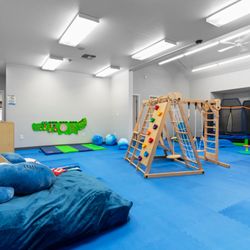 Our gym and motor skills room at Behavior Frontiers gives children space to develop physical and behavioral milestones.
