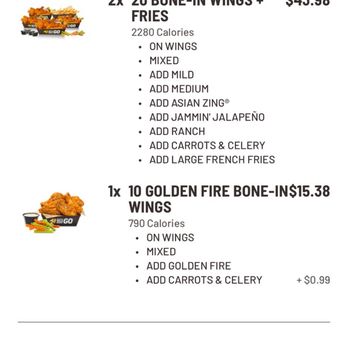 Buffalo Wild Wings - Receipt - American Near Me - Leesburg, Virginia Buffalo Wild Wings - Receipt - American Near Me - Leesburg, Virginia