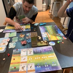 Games Unlimited - In the middle of playing wingspan! Everyone is thinking!
