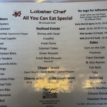 Lobster Chef - Menu - Cajun/Creole Near Me - San Mateo, California Lobster Chef - Menu - Cajun/Creole Near Me - San Mateo, California