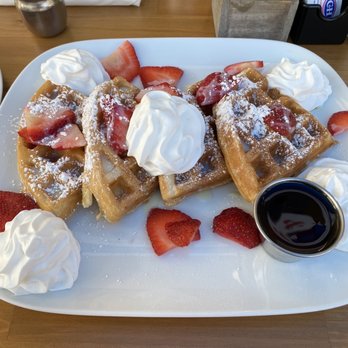 The Breakfast Mug - Strawberry waffles - Breakfast & Brunch Near Me - Oceanside, California The Breakfast Mug - Strawberry waffles - Breakfast & Brunch Near Me - Oceanside, California