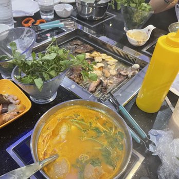 Boil Spot - Tom yum broth and bbq! So much food! - Hot Pot Near Me - Orlando, Florida Boil Spot - Tom yum broth and bbq! So much food! - Hot Pot Near Me - Orlando, Florida