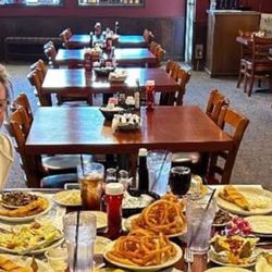 Stookey's Family Restaurant - Catfish dinners with house salads, loaded potatoes, fried mushrooms, and a sweet vinegar coleslaw. Much tok much for a sitting ;)
