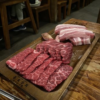 Jongro BBQ - Beef platter and pork belly - Korean Near Me - New York, New York
