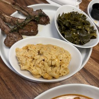 Stuffed Brunch - Lamb chop dinner with greens and macaroni and cheese - Breakfast & Brunch Near Me - Columbia, South Carolina