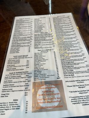 Menu photo 3 Thai Tara Sushi & Bar Williamsburg, VA Menu photo 3 Thai Tara Sushi & Bar Williamsburg, VA