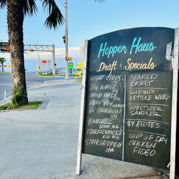Hopper Haus Bar & Grill - Check the board for daily specials - Tacos Near Me - Port Isabel, Texas Hopper Haus Bar & Grill - Check the board for daily specials - Tacos Near Me - Port Isabel, Texas