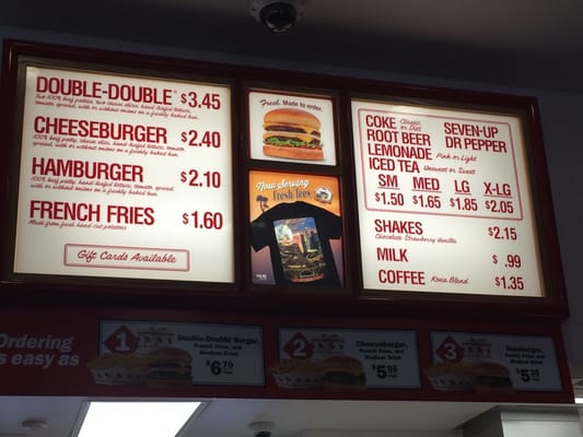 Menu photo 6 In-N-Out Burger Austin, TX