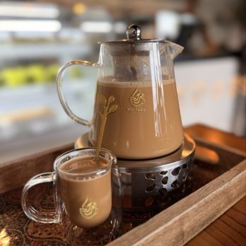 Mar7aba Cafe & Sweets  - Pot of Karak Tea. - Coffee & Tea Near Me - Anaheim, California