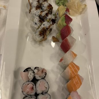 Doshi Sushi - Rainbow, eel and yellow tail - Sushi Bars Near Me - Duluth, Georgia Doshi Sushi - Rainbow, eel and yellow tail - Sushi Bars Near Me - Duluth, Georgia