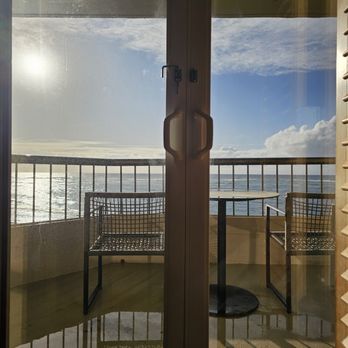 Sheraton Kauai Coconut Beach Resort - Our room, room 334 balcony flooding/puddle - Hotels Near Me - Kapaa, Hawaii