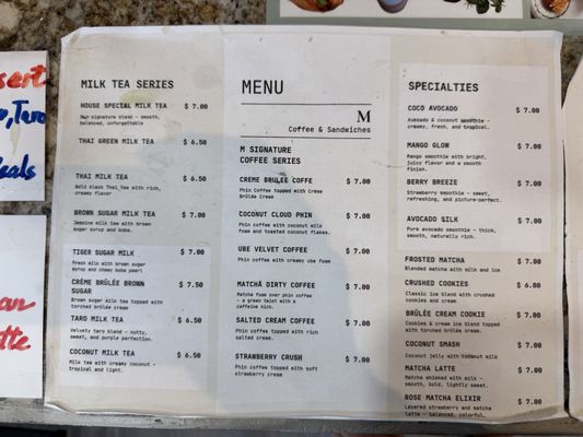 Menu photo 3 M Cafe Milpitas, CA