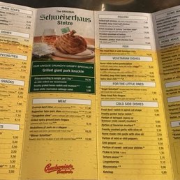 A lengthy menu to choose from A lengthy menu to choose from