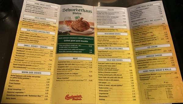 Menu photo 2 Karl Kolariks Schweizerhaus Vienna, 9 Menu photo 2 Karl Kolariks Schweizerhaus Vienna, 9