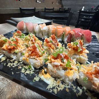 Aloha Sushi - Rainbow Roll and Puff Daddy - Sushi Bars Near Me - Folsom, California