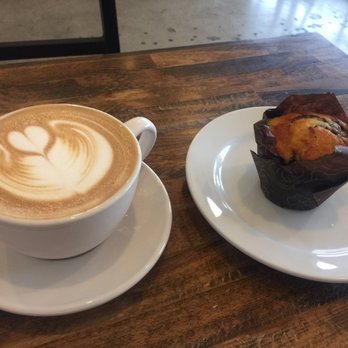 Heartwork Coffee Bar - Nutella latte with mixed berry muffin... The perfect way to start the day... - Coffee & Tea Near Me - San Diego, California Heartwork Coffee Bar - Nutella latte with mixed berry muffin... The perfect way to start the day... - Coffee & Tea Near Me - San Diego, California
