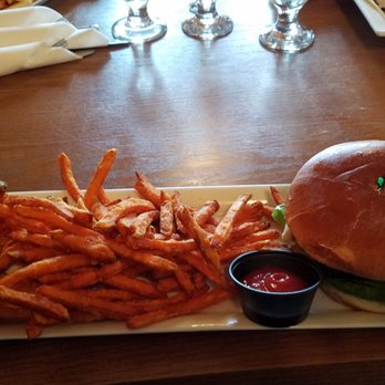 Elk Village Restaurant - a plate of fries and a burger - Diners Near Me - Jasper, Alberta