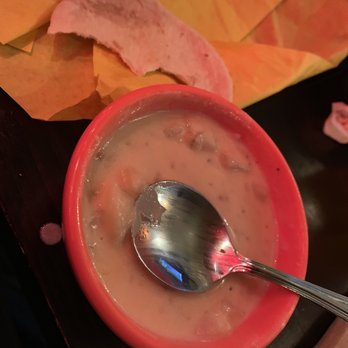 Thunder Road Steakhouse & Cantina - Potato Soup with a half eaten fresh tortilla besides it - American Near Me - Albuquerque, New Mexico Thunder Road Steakhouse & Cantina - Potato Soup with a half eaten fresh tortilla besides it - American Near Me - Albuquerque, New Mexico