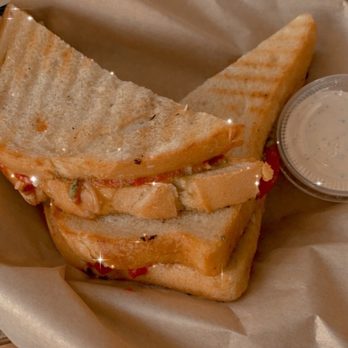 Come On Over Cafe - Pizza panini with pesto. - Cafes Near Me - Oceanside, California Come On Over Cafe - Pizza panini with pesto. - Cafes Near Me - Oceanside, California