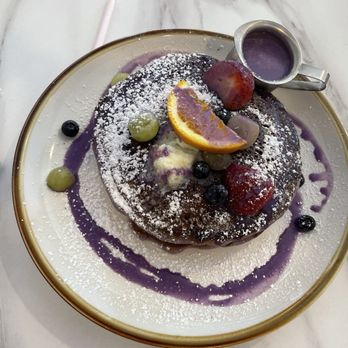 The Hangout - Ube pancakes - Breakfast & Brunch Near Me - Walnut Creek, California The Hangout - Ube pancakes - Breakfast & Brunch Near Me - Walnut Creek, California