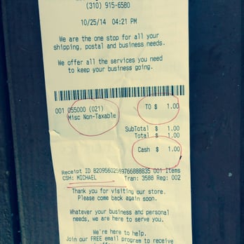 The UPS Store - Yelled at and Charged $1 for using about 6" tape to close the box. Took my shipment back fearing the man's possible sabotage. - Shipping Centers Near Me - Mar Vista, California The UPS Store - Yelled at and Charged $1 for using about 6" tape to close the box. Took my shipment back fearing the man's possible sabotage. - Shipping Centers Near Me - Mar Vista, California