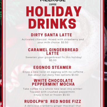 Melrose Coffee - Holiday Menu - Desserts Near Me - Winston-Salem, North Carolina Melrose Coffee - Holiday Menu - Desserts Near Me - Winston-Salem, North Carolina