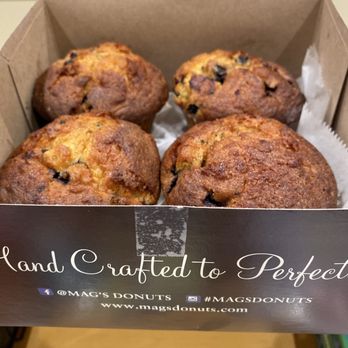 Mag's Donuts - Four Fantastic Blueberry Muffins - Donuts Near Me - Newport Beach, California Mag's Donuts - Four Fantastic Blueberry Muffins - Donuts Near Me - Newport Beach, California