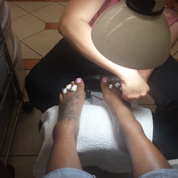 American Nails - Lani working hard on my pedicure. THANKS AGAIN - Nail Salons Near Me - Granada Hills, California American Nails - Lani working hard on my pedicure. THANKS AGAIN - Nail Salons Near Me - Granada Hills, California