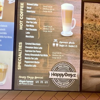 Happy Dayz Ice Cream & Cafe - Menu - Ice Cream & Frozen Yogurt Near Me - Edison, New Jersey Happy Dayz Ice Cream & Cafe - Menu - Ice Cream & Frozen Yogurt Near Me - Edison, New Jersey