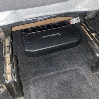Audio Addiction - Front of amp install under seat. - Car Stereo Installation Near Me - Temecula, California