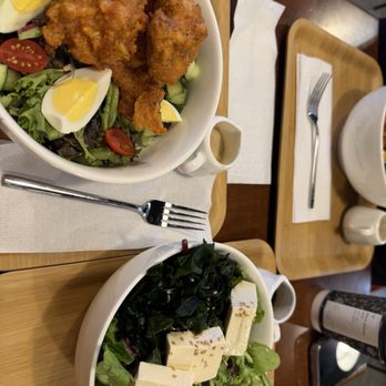 Nana's Green Tea - Chicken Chicken Karaage Salad and Tofu Salad. Both tasty! - Japanese Near Me - Las Vegas, Nevada Nana's Green Tea - Chicken Chicken Karaage Salad and Tofu Salad. Both tasty! - Japanese Near Me - Las Vegas, Nevada