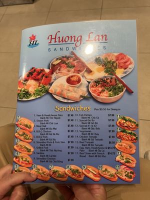 Menu photo 5 Huong Lan 11 Fresno, CA