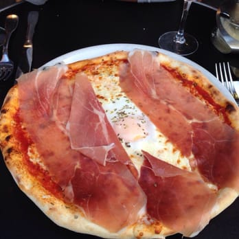 Firmine - Pizza with air dried ham and fried egg - Italian Near Me - Paris, 75 Firmine - Pizza with air dried ham and fried egg - Italian Near Me - Paris, 75