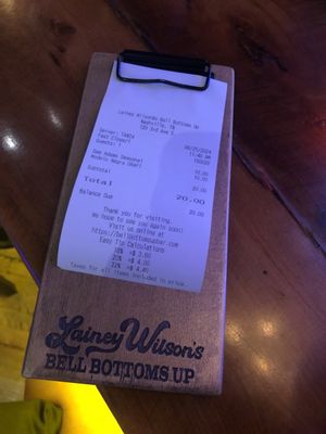Menu photo 3 Lainey Wilson's Bell Bottoms Up Nashville, TN Menu photo 3 Lainey Wilson's Bell Bottoms Up Nashville, TN
