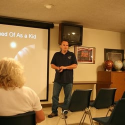 Hyde Memorial Observatory - A volunteer talks to visitors