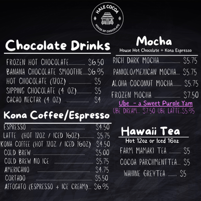 Menu photo 3 Hale Cocoa Kealakekua, HI