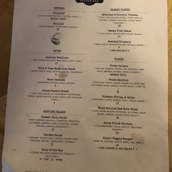 The Cookery - Menu - Seafood Near Me - Seward, Alaska