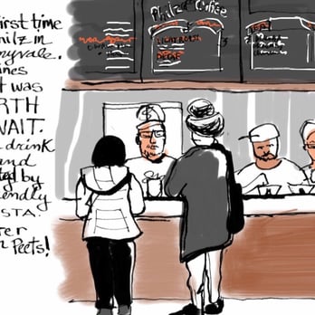 Philz Coffee - While waiting in line I made this sketch. Loved the friendly baristas. They made me feel special. - Coffee & Tea Near Me - Sunnyvale, California Philz Coffee - While waiting in line I made this sketch. Loved the friendly baristas. They made me feel special. - Coffee & Tea Near Me - Sunnyvale, California