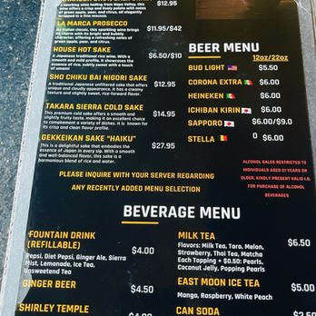 East Moon Asian Bistro - Drinks!! - Asian Fusion Near Me - Bowie, Maryland
