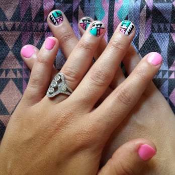 Sugar Nails - Awesome Tribal done by Christine!!! - Nail Salons Near Me - Los Angeles, California