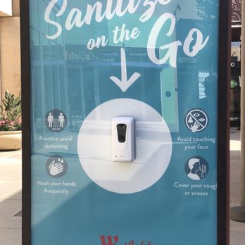 Valencia Town Center - Hand Sanitizer Station - Shopping Centers Near Me - Valencia, California