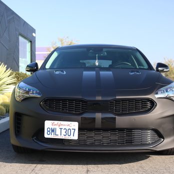 Wrap Station - Kia Stinger wrapped in dead matte black - Vehicle Wraps Near Me - San Diego, California Wrap Station - Kia Stinger wrapped in dead matte black - Vehicle Wraps Near Me - San Diego, California
