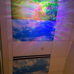 Baptist M & S Imaging - This is the ceiling decorated which makes it great distraction to focus on the lights instead of ultrasound.