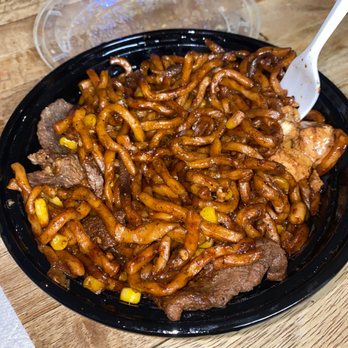 GK Mongolian BBQ - a plate of beef and pretzels - Barbeque Near Me - Stockton, California GK Mongolian BBQ - a plate of beef and pretzels - Barbeque Near Me - Stockton, California