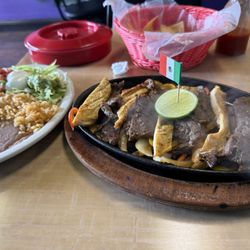 Nestor Mexican Restaurant - Chicken and steak fajitas