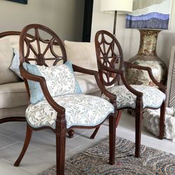 Bahama Upholstering - Newly upholstered chairs & matching pillow